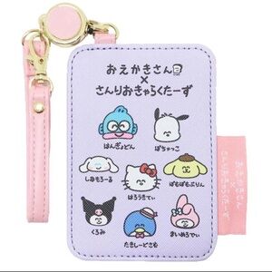 BNIB Japan Sanrio x Oekaki-San Series Pass Card Holder With Retractable …